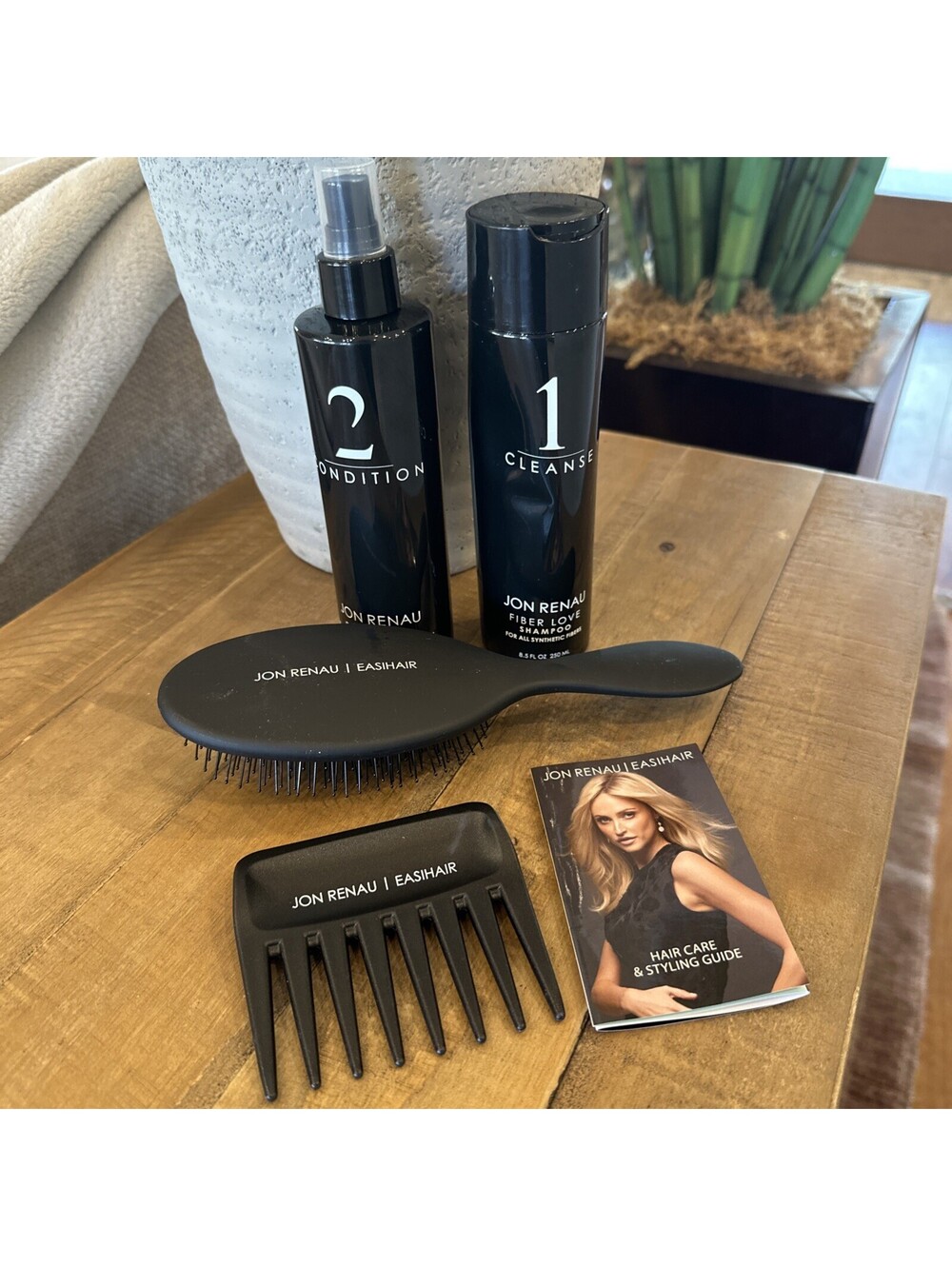 Jon Renau Wig Accessories Lot Cleanse Condition Shampoo  Comb Brush